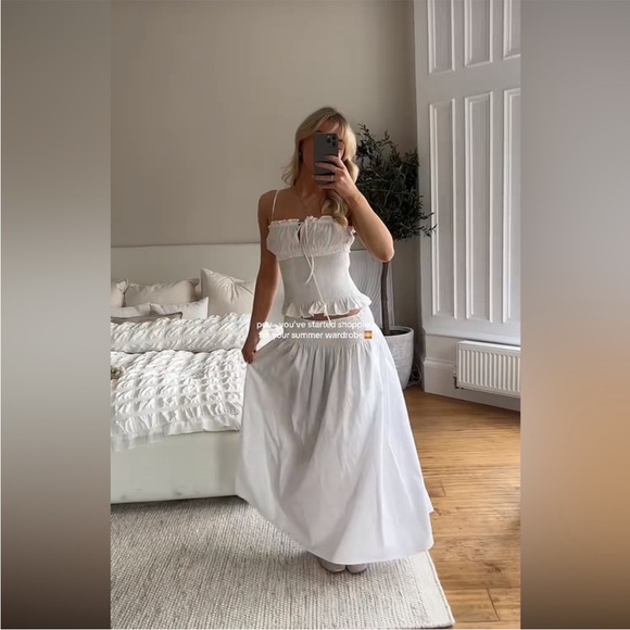 Zara White Maxi Skirt - Picture 9 of 16